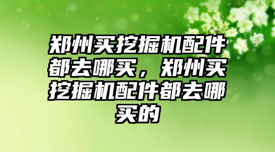 鄭州買挖掘機配件都去哪買，鄭州買挖掘機配件都去哪買的