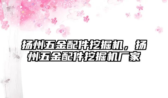 揚(yáng)州五金配件挖掘機(jī)，揚(yáng)州五金配件挖掘機(jī)廠家