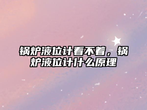 鍋爐液位計看不著，鍋爐液位計什么原理