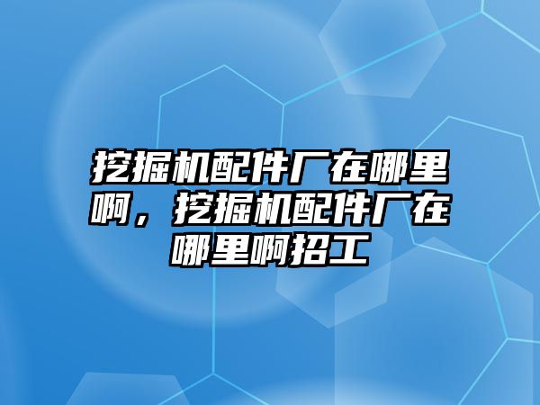 挖掘機(jī)配件廠在哪里啊，挖掘機(jī)配件廠在哪里啊招工