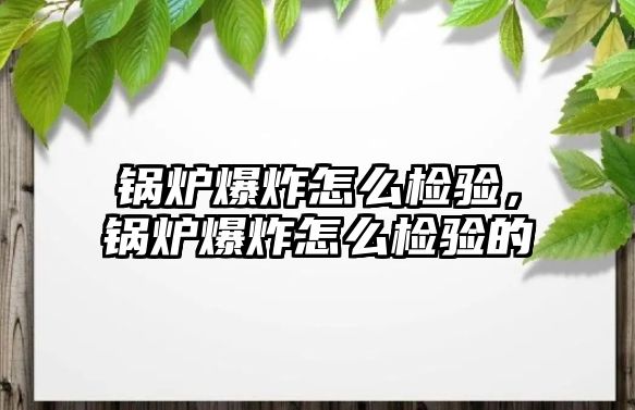 鍋爐爆炸怎么檢驗(yàn)，鍋爐爆炸怎么檢驗(yàn)的