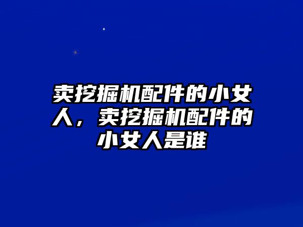 賣挖掘機(jī)配件的小女人，賣挖掘機(jī)配件的小女人是誰