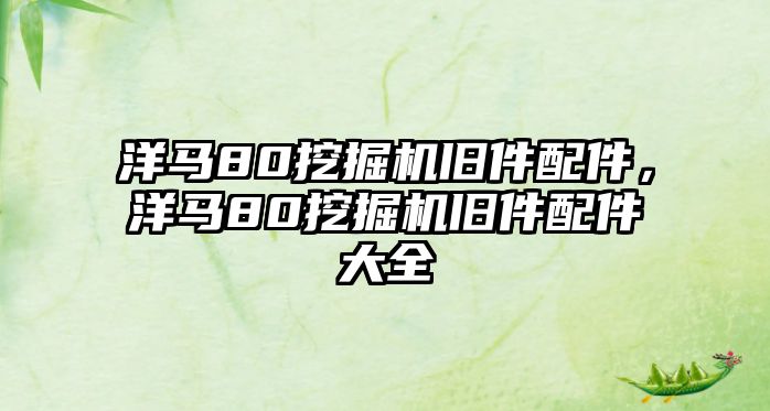 洋馬80挖掘機(jī)舊件配件，洋馬80挖掘機(jī)舊件配件大全