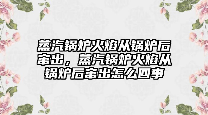 蒸汽鍋爐火焰從鍋爐后竄出，蒸汽鍋爐火焰從鍋爐后竄出怎么回事