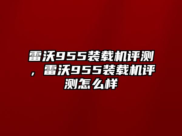 雷沃955裝載機(jī)評測，雷沃955裝載機(jī)評測怎么樣