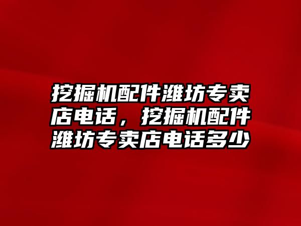 挖掘機(jī)配件濰坊專賣店電話，挖掘機(jī)配件濰坊專賣店電話多少