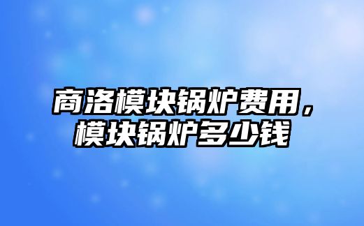 商洛模塊鍋爐費(fèi)用，模塊鍋爐多少錢