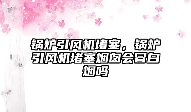 鍋爐引風機堵塞，鍋爐引風機堵塞煙囪會冒白煙嗎