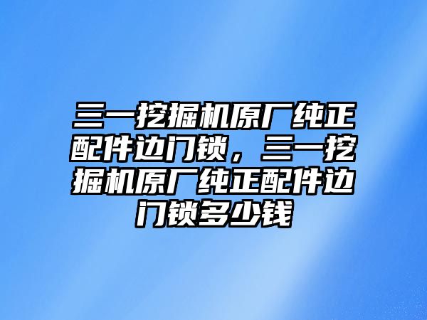 三一挖掘機原廠純正配件邊門鎖，三一挖掘機原廠純正配件邊門鎖多少錢