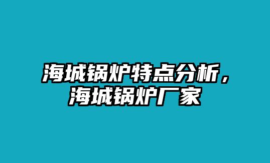 海城鍋爐特點(diǎn)分析，海城鍋爐廠家