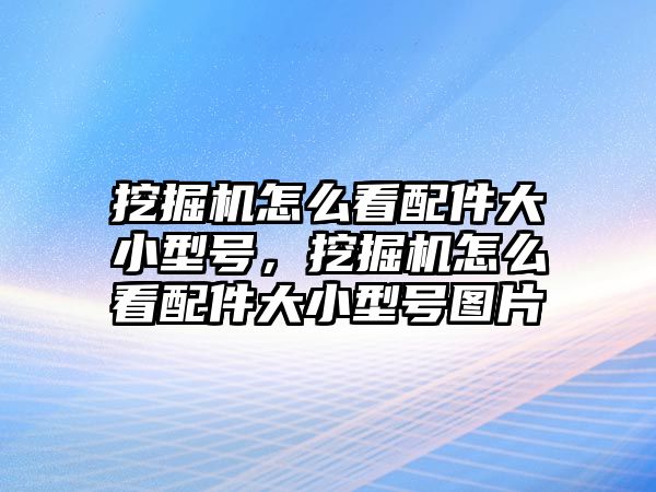 挖掘機怎么看配件大小型號，挖掘機怎么看配件大小型號圖片