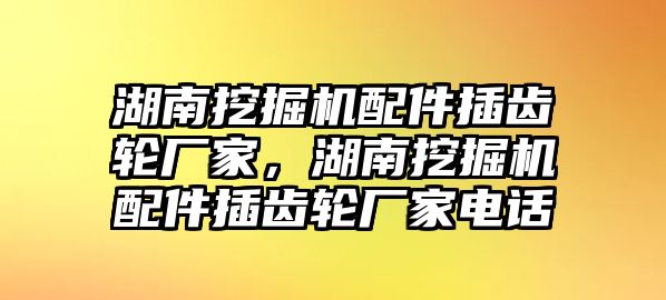 湖南挖掘機(jī)配件插齒輪廠家，湖南挖掘機(jī)配件插齒輪廠家電話