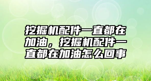 挖掘機(jī)配件一直都在加油，挖掘機(jī)配件一直都在加油怎么回事