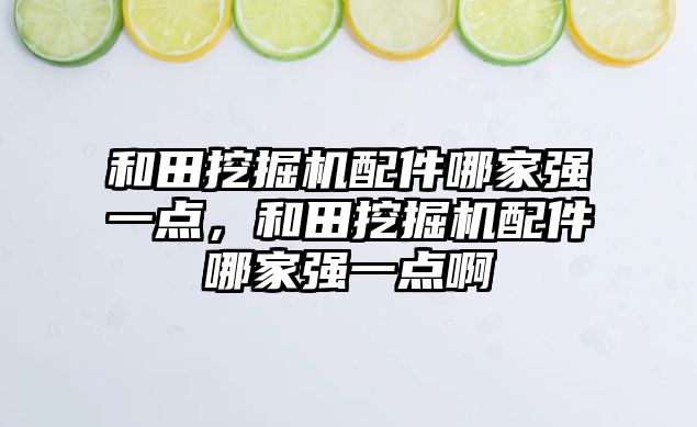 和田挖掘機配件哪家強一點，和田挖掘機配件哪家強一點啊