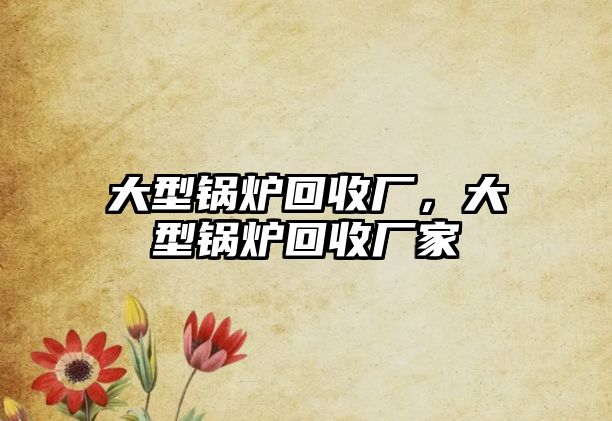 大型鍋爐回收廠，大型鍋爐回收廠家