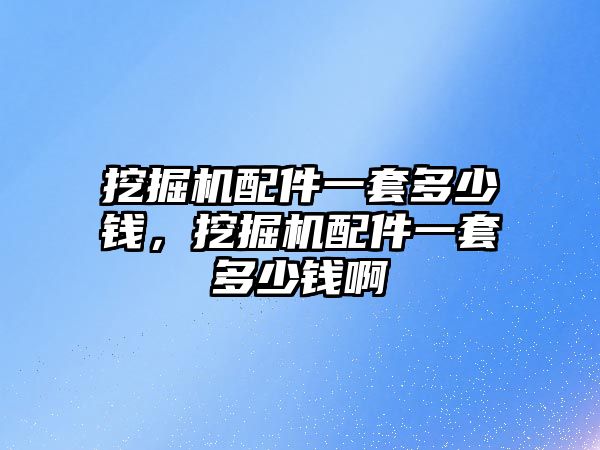 挖掘機(jī)配件一套多少錢，挖掘機(jī)配件一套多少錢啊