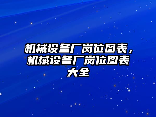 機(jī)械設(shè)備廠崗位圖表，機(jī)械設(shè)備廠崗位圖表大全