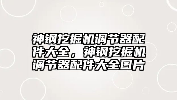 神鋼挖掘機(jī)調(diào)節(jié)器配件大全，神鋼挖掘機(jī)調(diào)節(jié)器配件大全圖片