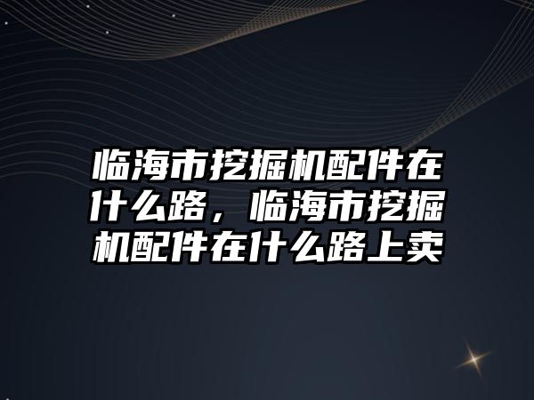 臨海市挖掘機配件在什么路，臨海市挖掘機配件在什么路上賣