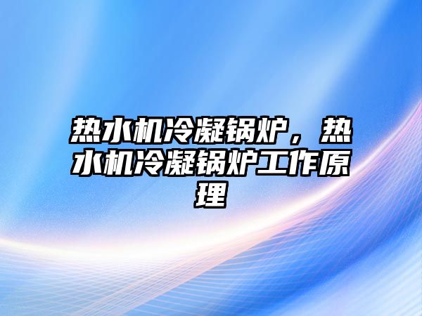 熱水機(jī)冷凝鍋爐，熱水機(jī)冷凝鍋爐工作原理