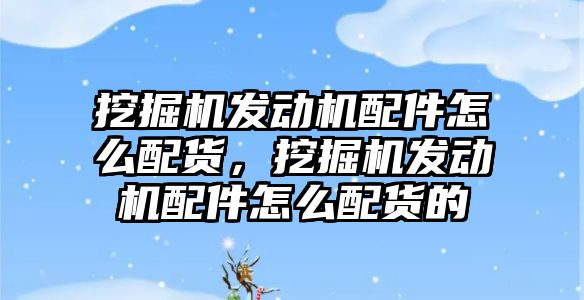 挖掘機發(fā)動機配件怎么配貨，挖掘機發(fā)動機配件怎么配貨的