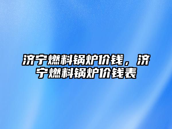 濟寧燃料鍋爐價錢，濟寧燃料鍋爐價錢表