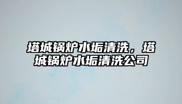 塔城鍋爐水垢清洗，塔城鍋爐水垢清洗公司