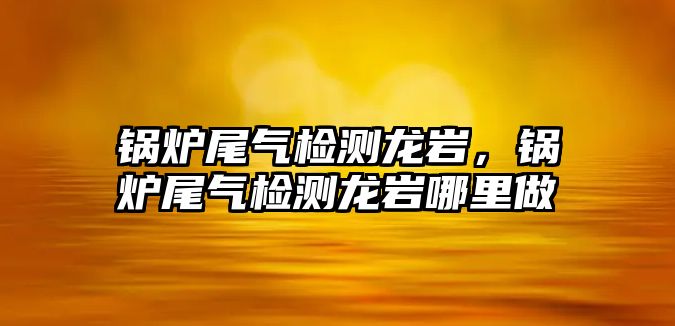 鍋爐尾氣檢測(cè)龍巖，鍋爐尾氣檢測(cè)龍巖哪里做