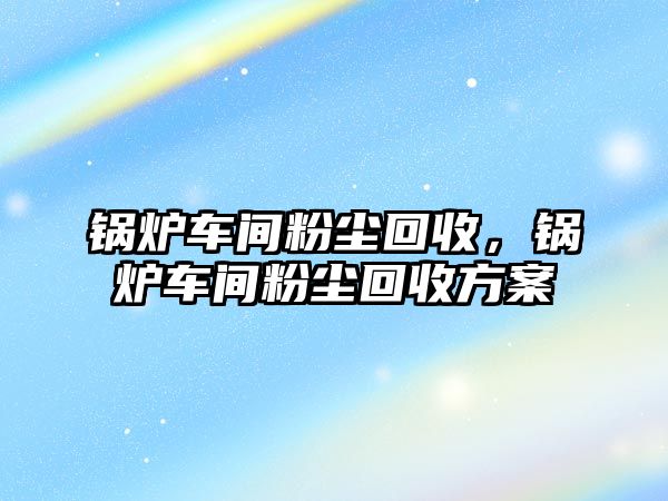 鍋爐車間粉塵回收，鍋爐車間粉塵回收方案