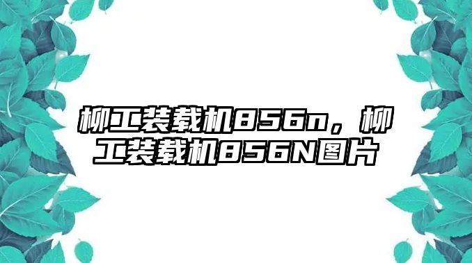 柳工裝載機856n，柳工裝載機856N圖片