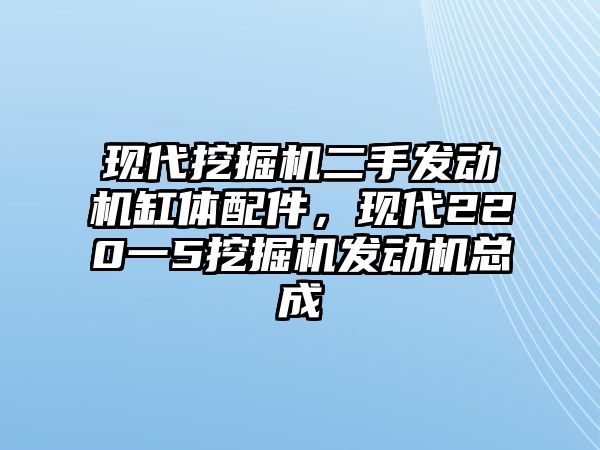 現(xiàn)代挖掘機(jī)二手發(fā)動(dòng)機(jī)缸體配件，現(xiàn)代220一5挖掘機(jī)發(fā)動(dòng)機(jī)總成