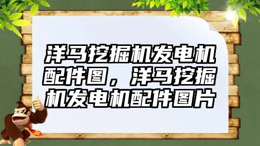 洋馬挖掘機發(fā)電機配件圖，洋馬挖掘機發(fā)電機配件圖片