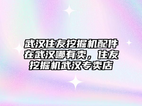 武漢住友挖掘機(jī)配件在武漢哪有賣，住友挖掘機(jī)武漢專賣店