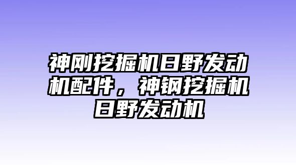 神剛挖掘機(jī)日野發(fā)動(dòng)機(jī)配件，神鋼挖掘機(jī)日野發(fā)動(dòng)機(jī)