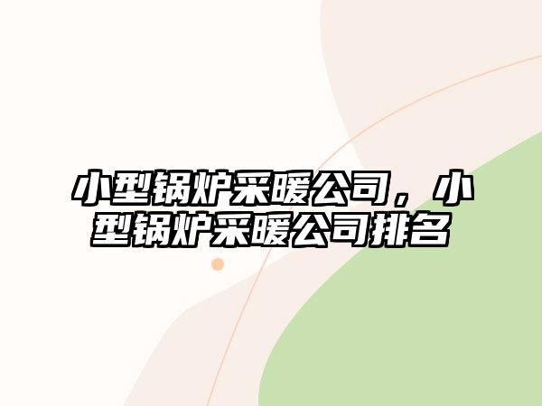 小型鍋爐采暖公司，小型鍋爐采暖公司排名