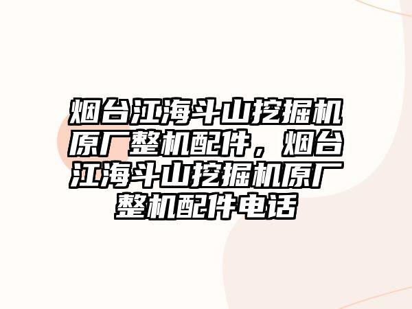 煙臺江海斗山挖掘機原廠整機配件，煙臺江海斗山挖掘機原廠整機配件電話