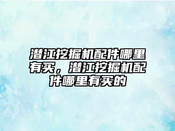 潛江挖掘機配件哪里有買，潛江挖掘機配件哪里有買的