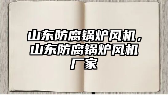 山東防腐鍋爐風(fēng)機，山東防腐鍋爐風(fēng)機廠家